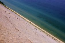 Steep Dune Royalty Free Stock Photography Steep Dune Royalty Free Stock Photography