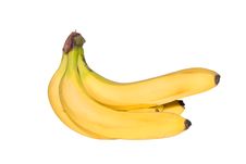 Bunch Of Bananas Isolated Stock Photos