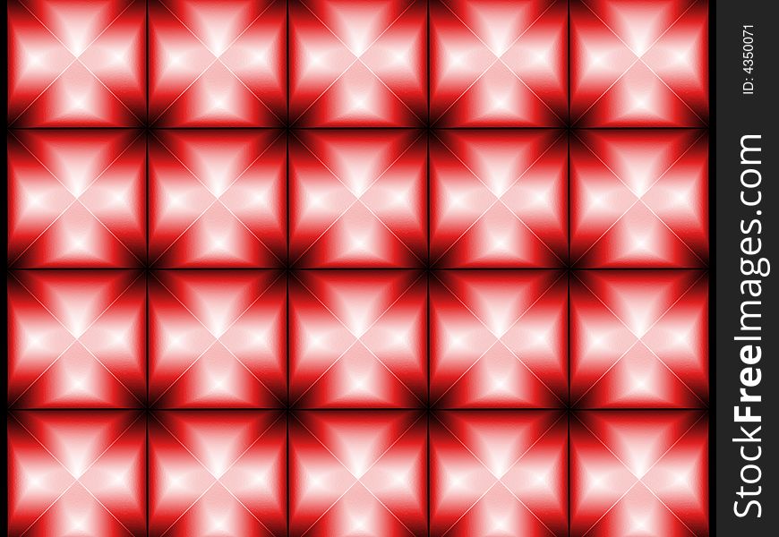 Red square texture, Squares across