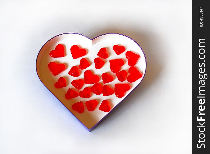 Hearts In Heart Box