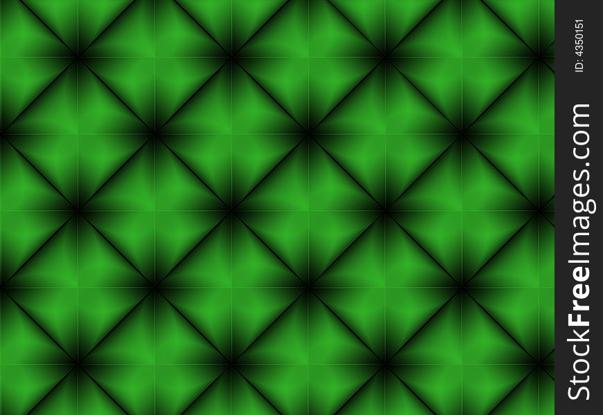 Green square texture, Squares on a diagonal