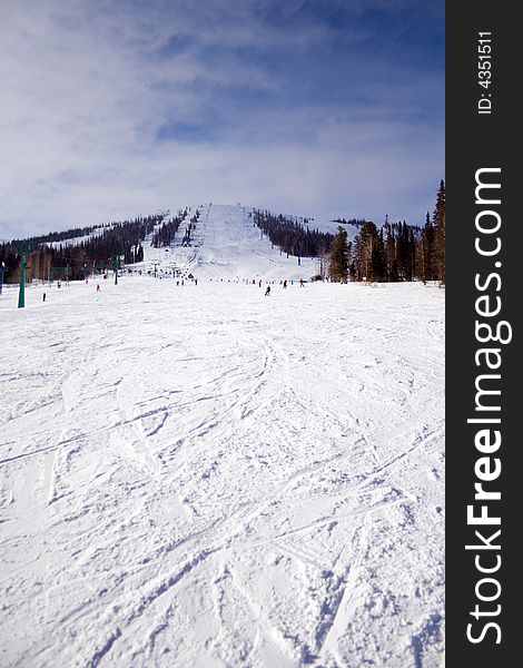 Slope For Skiing And Snowboarding