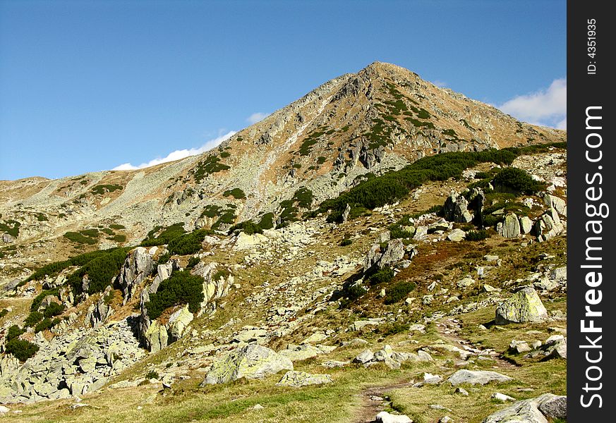 This ridge of Bucura is 2370 m altitude, in Retezat mountains. This ridge of Bucura is 2370 m altitude, in Retezat mountains.