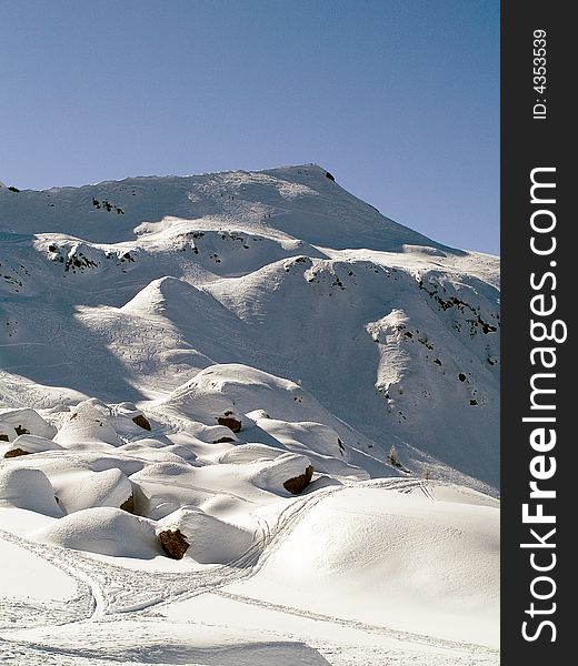 Snow top of the Swiss Alps. Snow top of the Swiss Alps