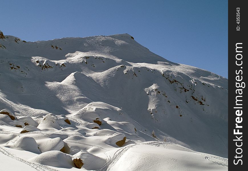 Snow top of the Swiss Alps. Snow top of the Swiss Alps