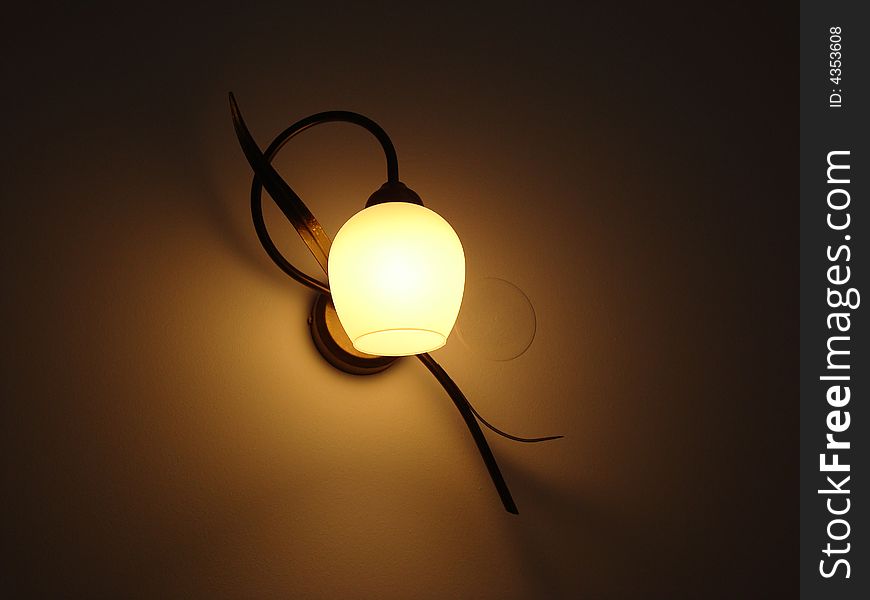 Simple indoor lamp for charming home interior.