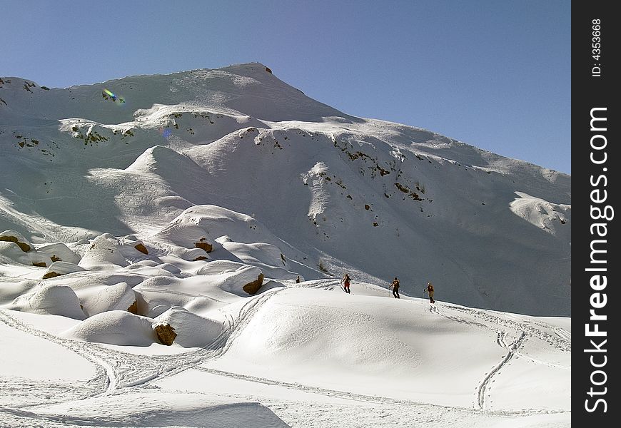 Snow top of the Swiss Alps. Snow top of the Swiss Alps