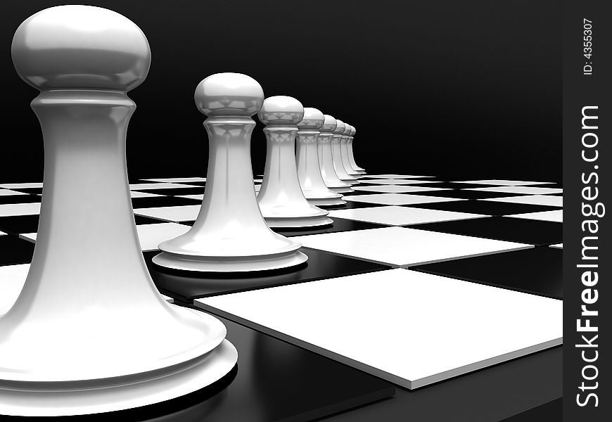 3d chess (This image is created in the program 3dsmax)