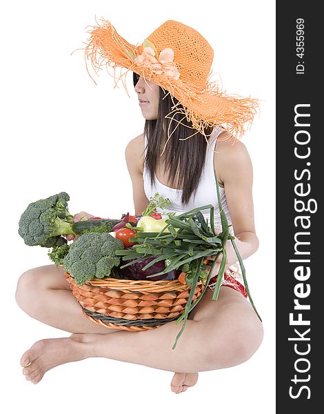 Teenager With Vegetable