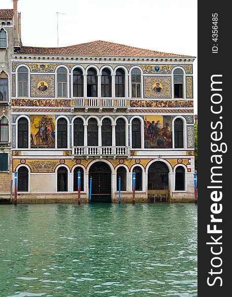 A house at the Grand Canal in Venice, Italy. A house at the Grand Canal in Venice, Italy