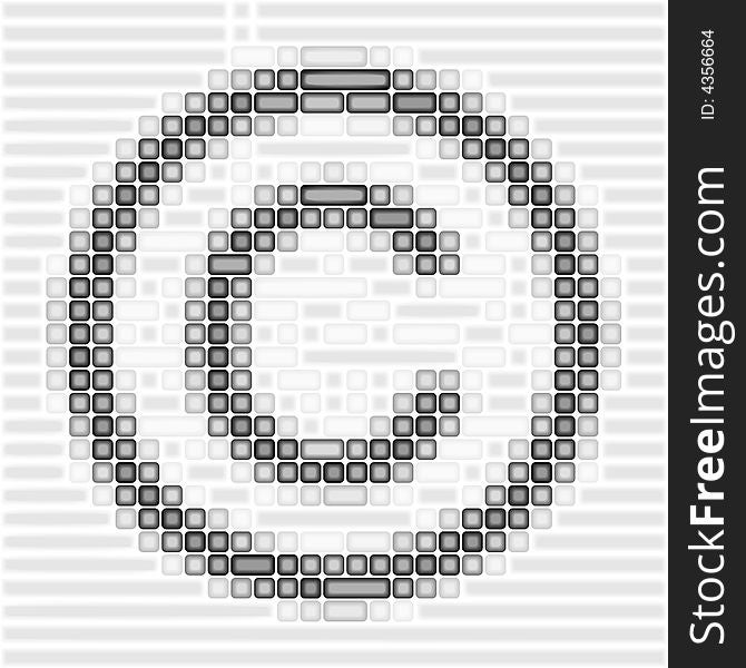 Art 3d copyright logo on white. Art 3d copyright logo on white