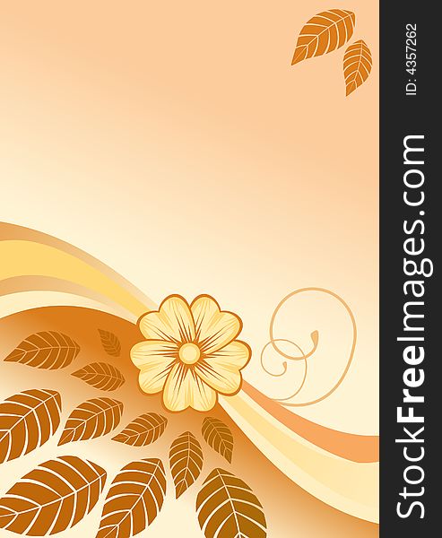 Floral Leafs Background