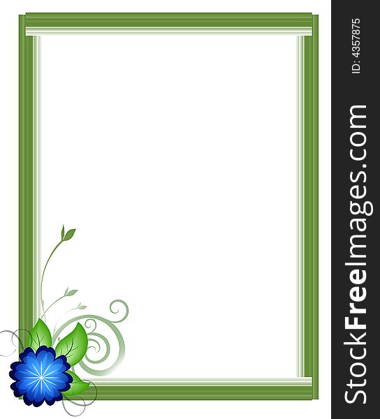 Green Floral Picture Frame Collage