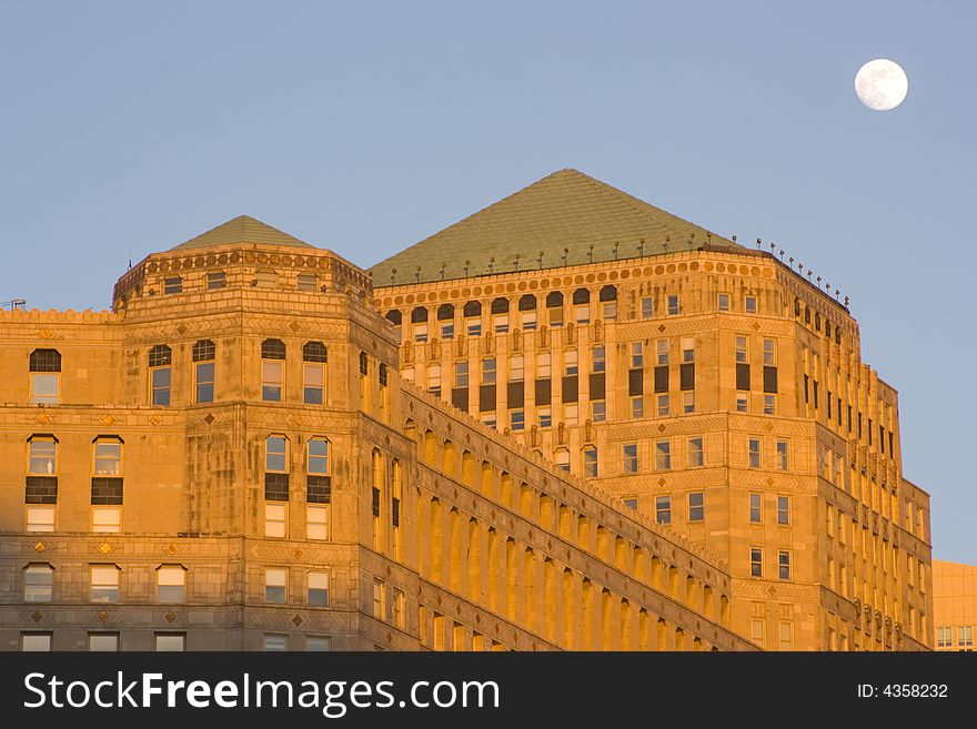 Moon Over Merchandise Mart