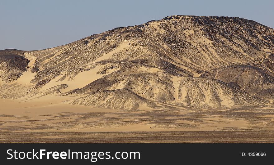 Black Desert Sand dune with volcanic limestone