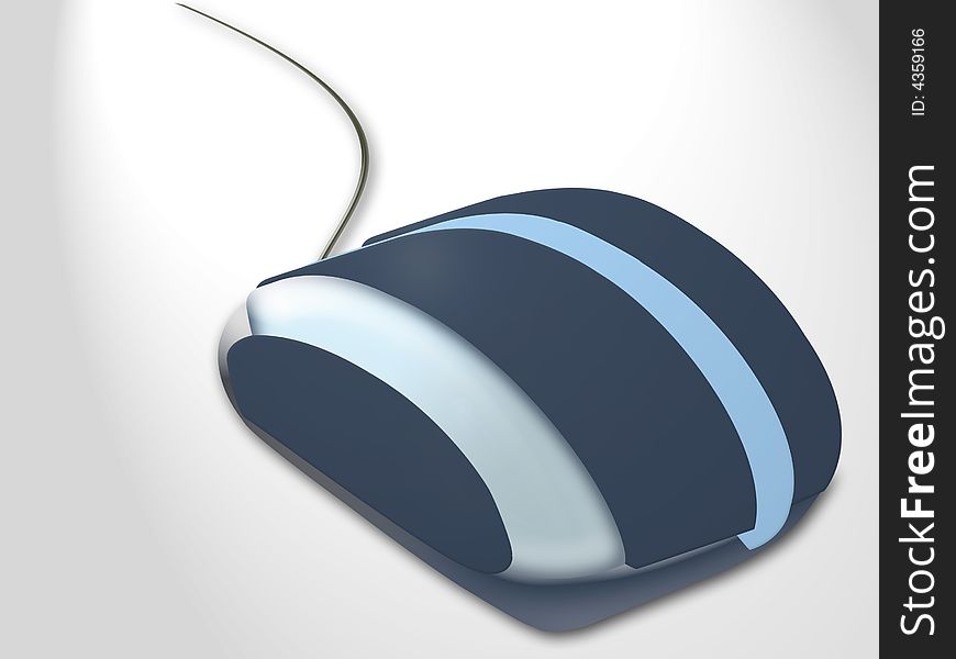 Optical mouse for computer or laptop blue color. Optical mouse for computer or laptop blue color