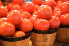Tomatoes For Sale On A Market Stall Royalty Free Stock Photos