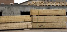 Free Lumber At Job Site Stock Images - 4362984