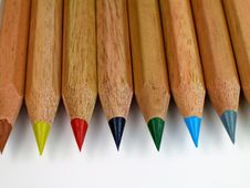 Colored Pencils-Horizontal Royalty Free Stock Photos