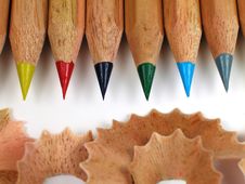 Colored Pencils-Horizontal Royalty Free Stock Image
