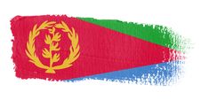 Brushstroke Flag Eritrea Stock Images