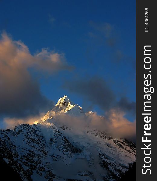 This photo was taken at the foot of Mt.Meili, Yunnan province, China. Nov, 2005. This peak calls Mianchimu, which is at an altitude of 6054 metres(19,862 feet). This photo was taken at the foot of Mt.Meili, Yunnan province, China. Nov, 2005. This peak calls Mianchimu, which is at an altitude of 6054 metres(19,862 feet)