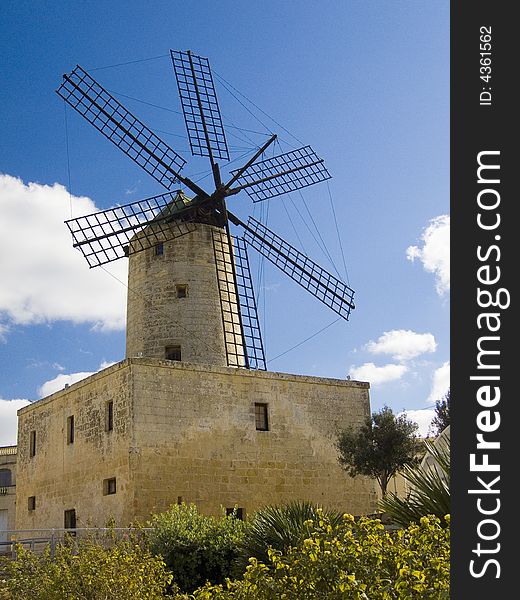 Ta' Xarolla Windmill situated in Zurrieq