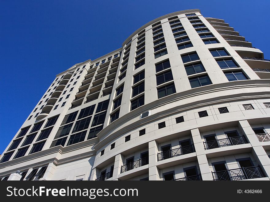 Modern art deco office building in south florida