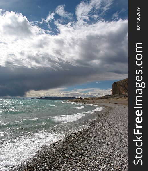 Scene Of Namsto Lake, Tibet