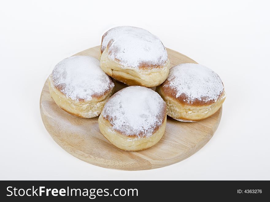 Doughnuts are a popular flour food, especially at the carnival time.