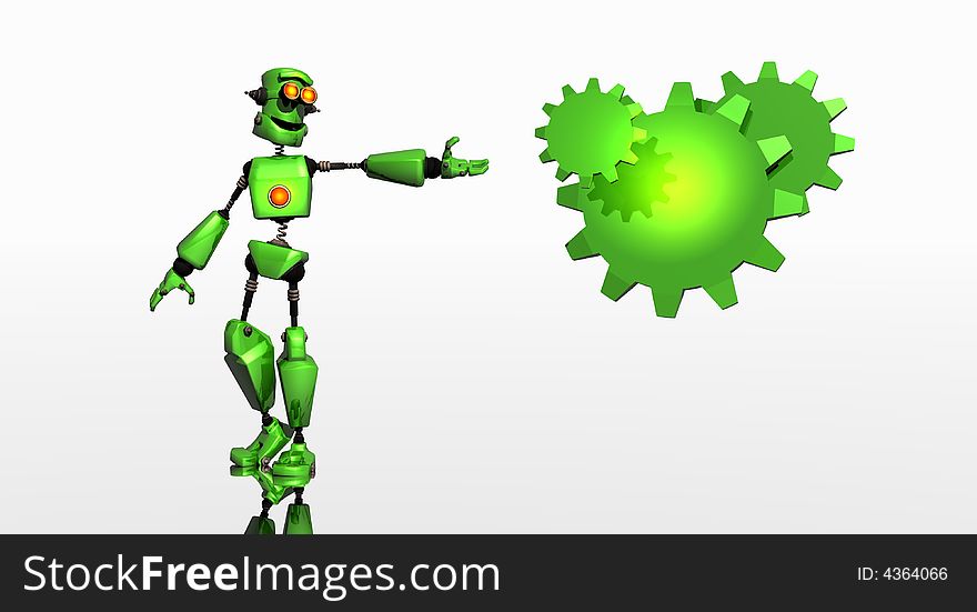 Robot With Gears