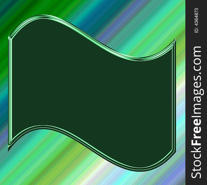 Banner on Green Gradient