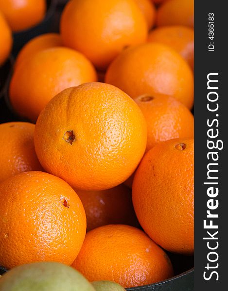 Oranges for sale on a open air market stall. Oranges for sale on a open air market stall