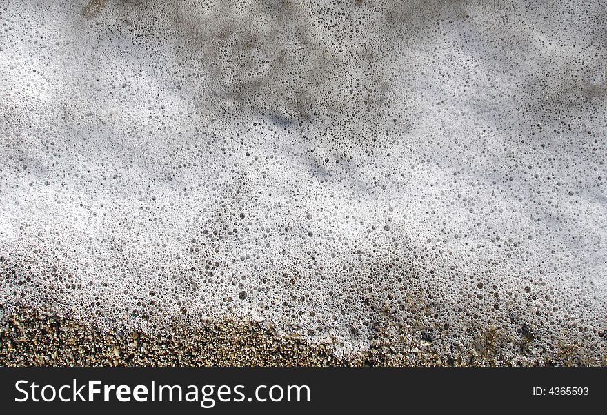 Calabrian sea foam and sand