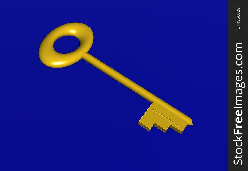 The symbol of gold key