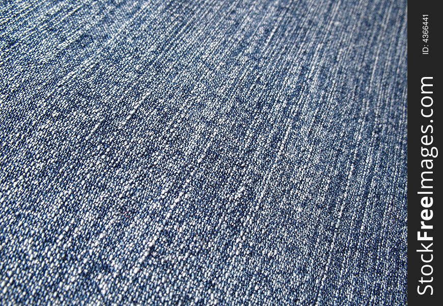 Detail of a blue jeans