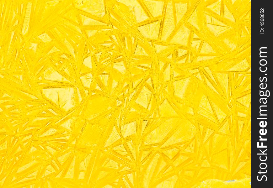 Frozen Coloured Background featuring yellow ice patterns. Frozen Coloured Background featuring yellow ice patterns
