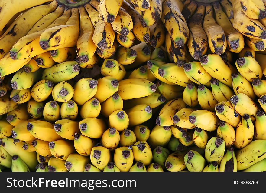 A large supply of ripe yellow banana. A large supply of ripe yellow banana