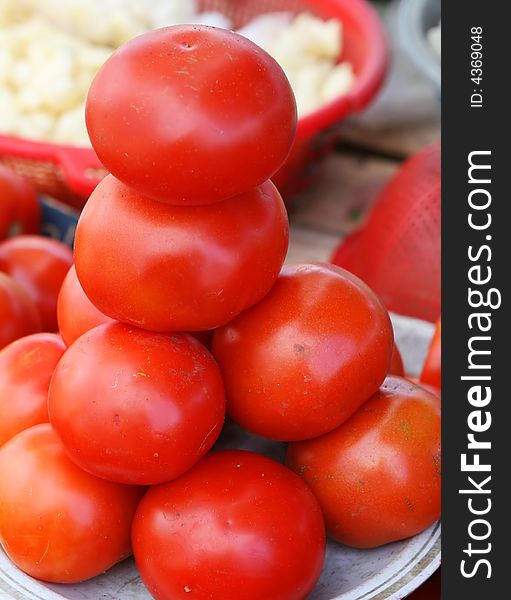 Organic tomato crop growth in Ecuador. Organic tomato crop growth in Ecuador