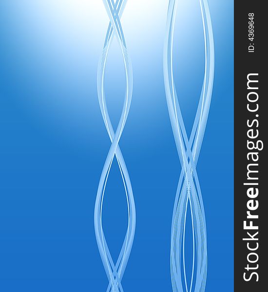 Illustration of crossing lines on blue background. Illustration of crossing lines on blue background