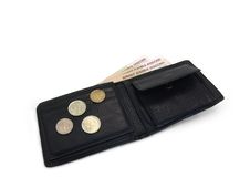 Leather Purse With Money Royalty Free Stock Image