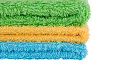 Towels Of Different Colors Royalty Free Stock Images