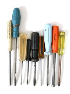 Old Screw-drivers Royalty Free Stock Image Old Screw-drivers Royalty Free Stock Image