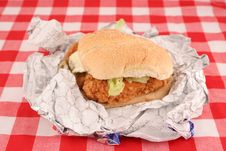 Crispy Chicken Burger Stock Images Crispy Chicken Burger Stock Images