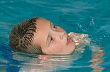 Swimming Boy Royalty Free Stock Photos