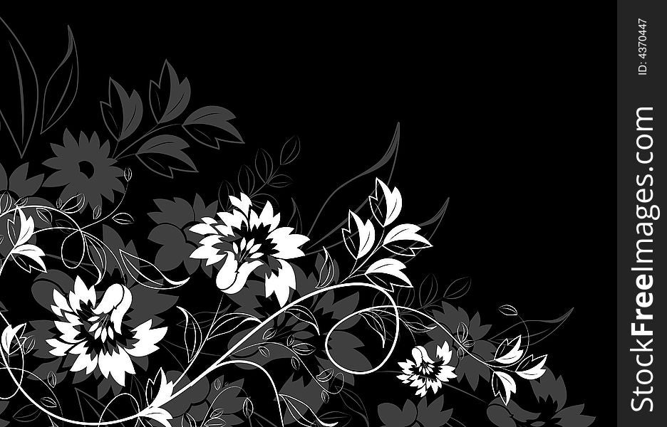 Abstract floral background. A vector format is added. Suits well for a postcard or background. Abstract floral background. A vector format is added. Suits well for a postcard or background