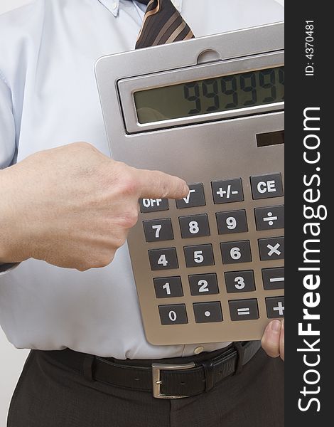 A big pocket calculator for calculating