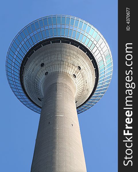 TV tower in Duesseldorf (Rhein-Tower). TV tower in Duesseldorf (Rhein-Tower)