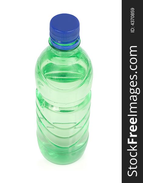 Bottle of water isolated on white background