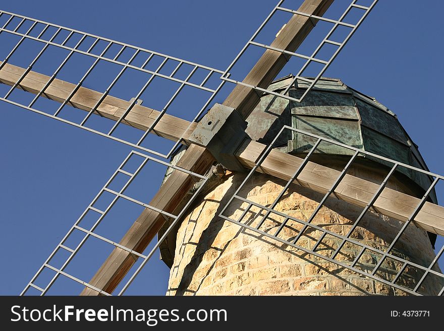 An old Stone milling windmill